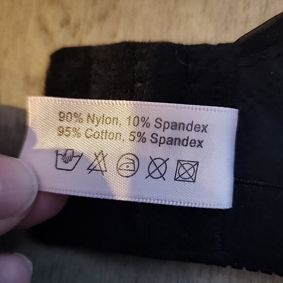 Mierside Bra 40G Black Underwire Unlined Cotton Blend - Picture 4 of 4